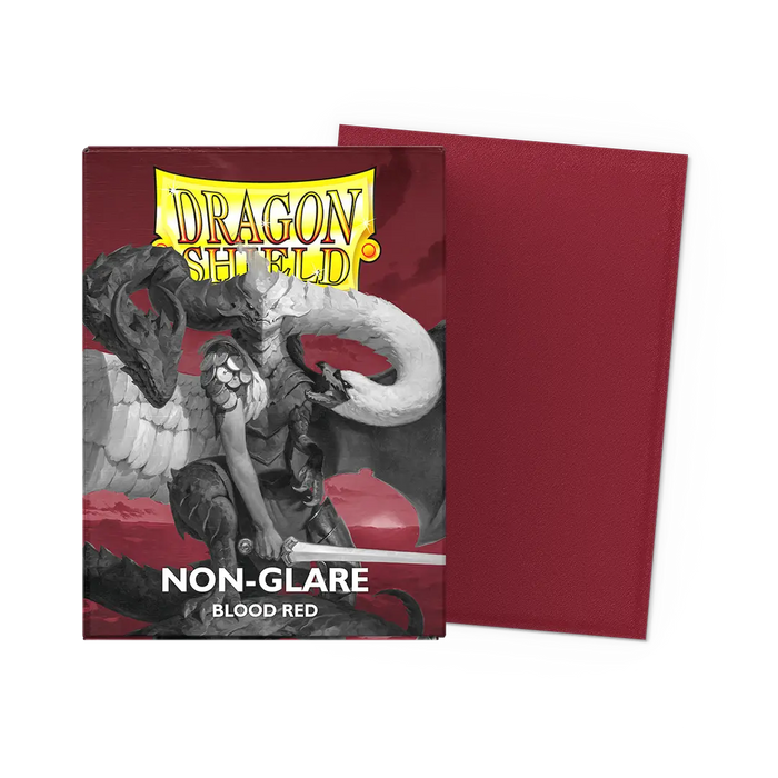Dragon Shield: Standard 100ct Sleeves - Blood Red (Non-Glare Matte)