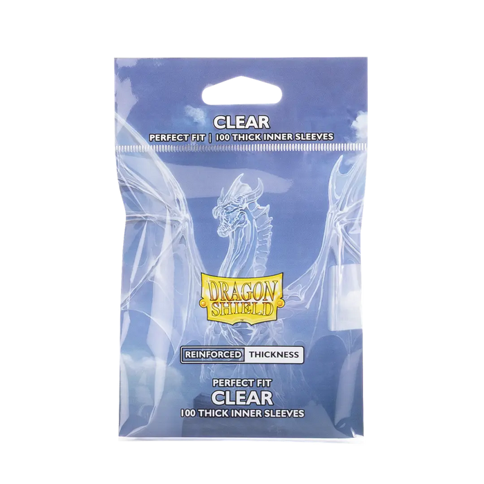 Dragon Shield - 100ct Standard Size - Perfect Fit Thick Inner - Clear
