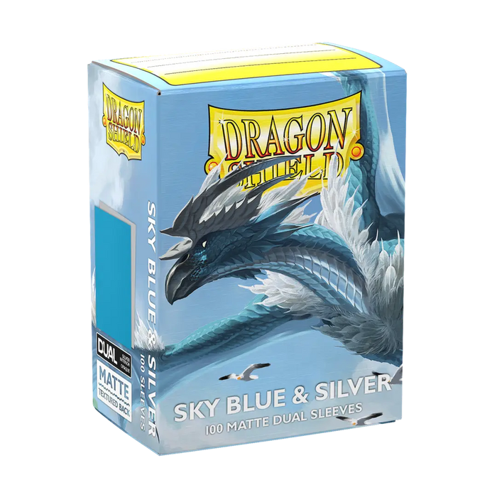 Dragon Shield: Standard 100ct Sleeves - Sky Blue & Silver