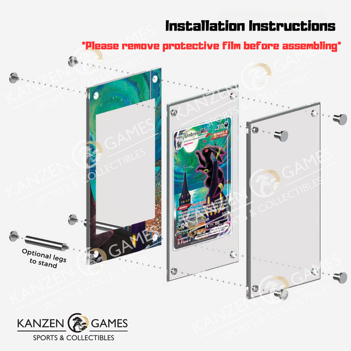 Custom Acrylic Card Display - Japanese Green's Exploration 196/173 SR