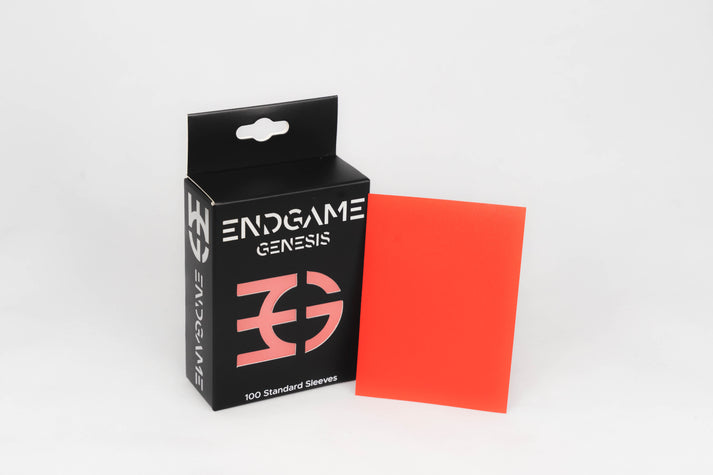 ENDGAME: GENESIS Standard Size Sleeves - Poppy Red (100 Count)