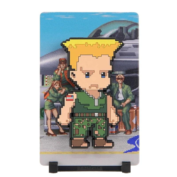Street Fighter II - Guile FiGGYZ Pixel Art 4.3" PVC Magnet (Pre-Order)