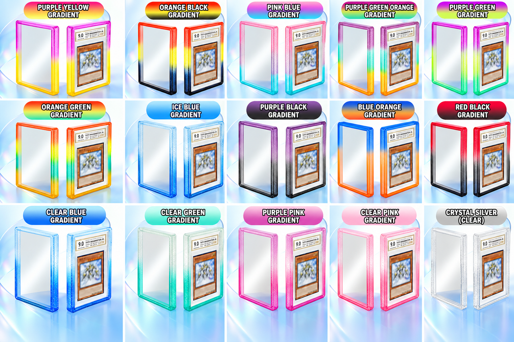 Protective Bumper Guard with Clear Backing for PSA Graded Card