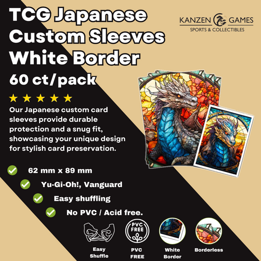 yugioh card sleeve maker Custom Sleeves - Brushed - White Borders Custom Sleeves - Brushed -