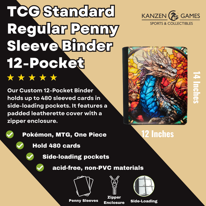 Customize Your Own Regular Penny Sleeve Binder - 12 Pocket