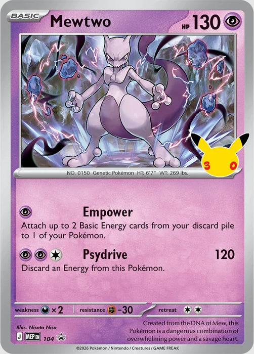 Pokémon 30th Celebration Mewtwo Figure Collection (Pre-Order)