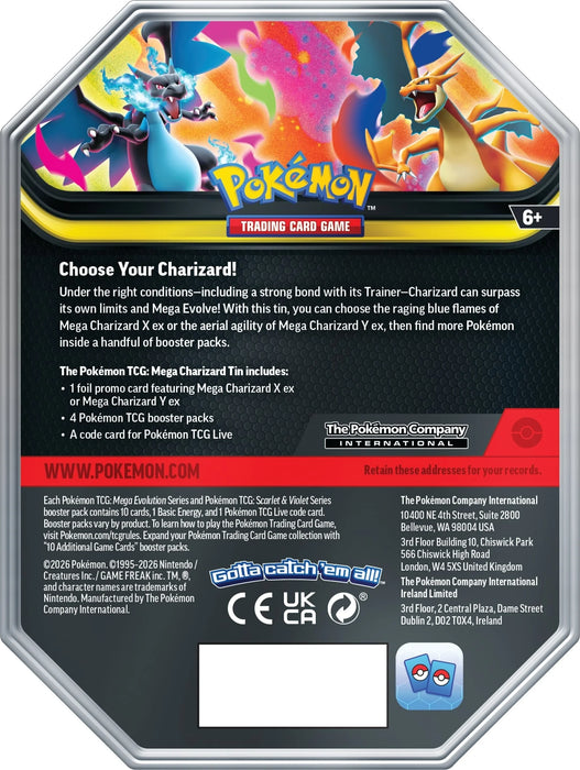 Pokemon TCG: Mega Charizard Tin - Charizard Y (Pre-Order)