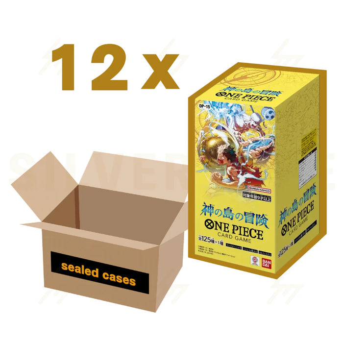 One Piece - Japanese TCG OP-15 - Adventure on KAMI’s Island Booster Box - Sealed Case of 12