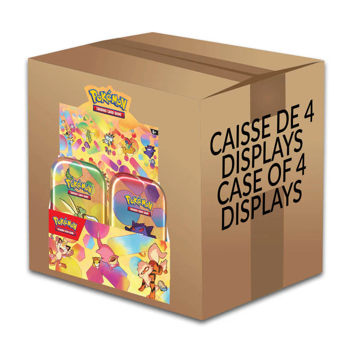 Scarlet & Violet 151 - Mini Tin Display - Sealed Case of 4
