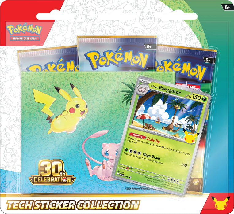 Pokémon 30th Celebration Tech Sticker Collection (Pre-Order)