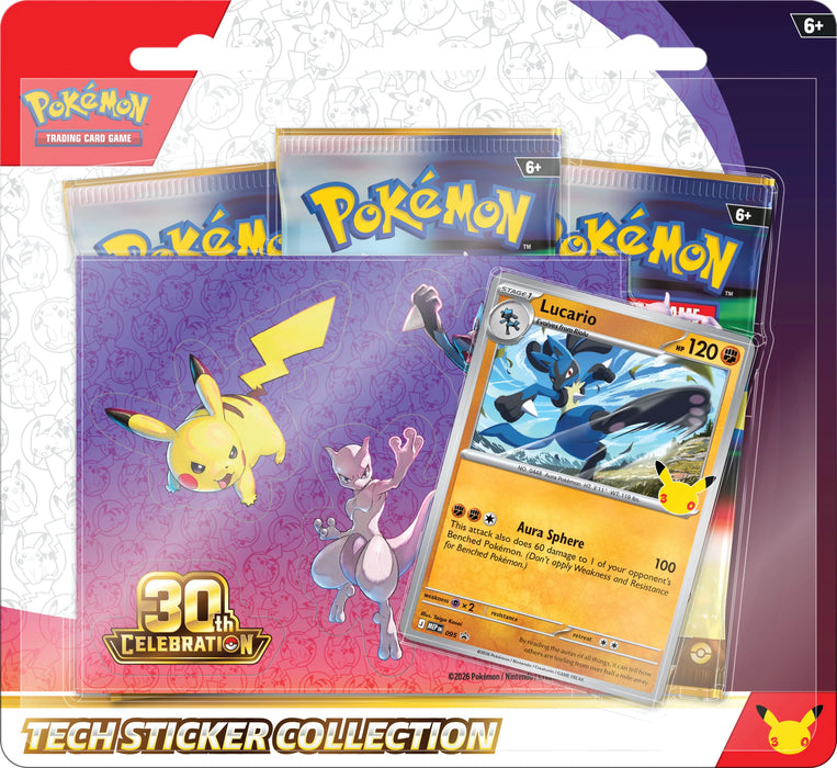 Pokémon 30th Celebration Tech Sticker Collection (Pre-Order)