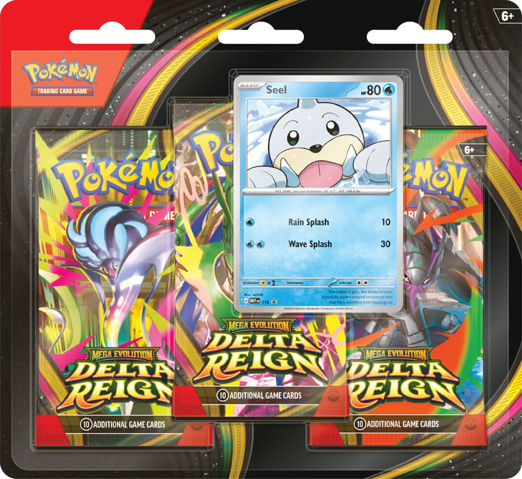 Mega Evolution Delta Reign - 3-Pack Blister (Seel) (Pre-Order) Limit 12 Per Customer