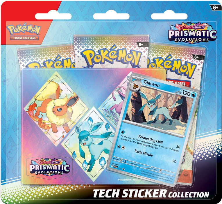 Scarlet & Violet: Prismatic Evolutions - Tech Sticker Collections (Glaceon) (Pre-Order) Limited 1 Per Customer