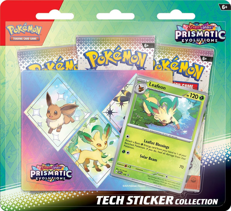 Scarlet & Violet: Prismatic Evolutions - Tech Sticker Collections (Leafeon) (Pre-Order) Limited 1 Per Customer