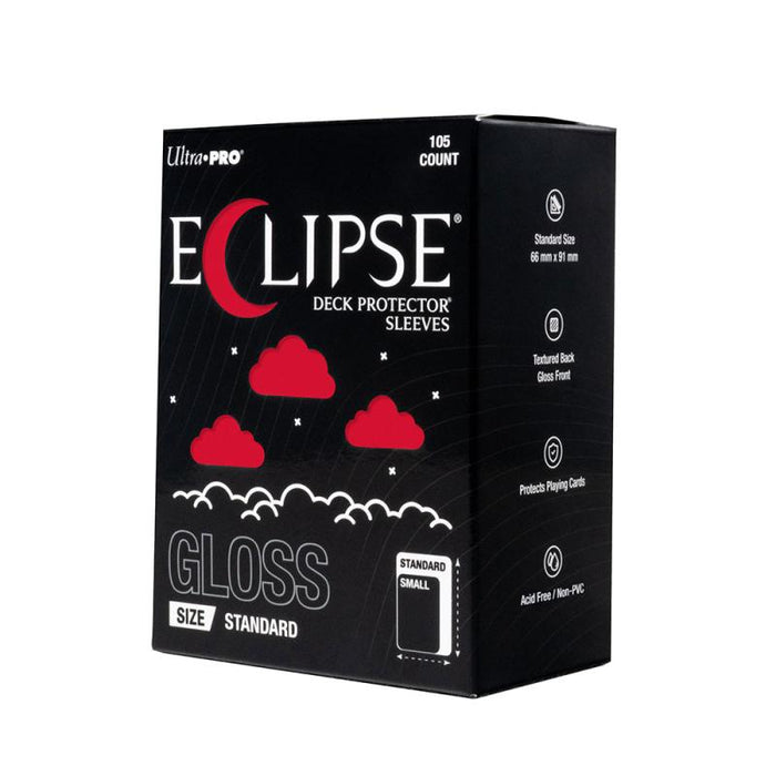 Ultra Pro - Eclipse Gloss Standard Deck Protector Sleeves: Gloss Apple Red - 105ct