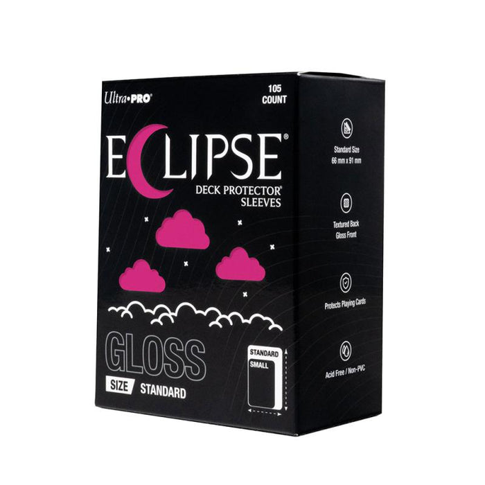 Ultra Pro - Eclipse Gloss Standard Deck Protector Sleeves: Gloss Hot Pink - 105ct