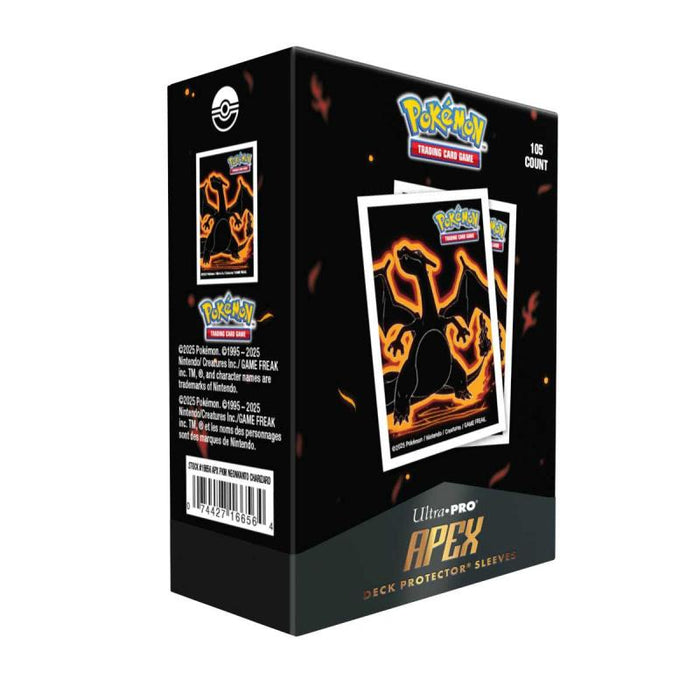 Pokemon Apex Deck Protector Neon Kanto Charizard Card Sleeves (105 Count) (Pre-Order)
