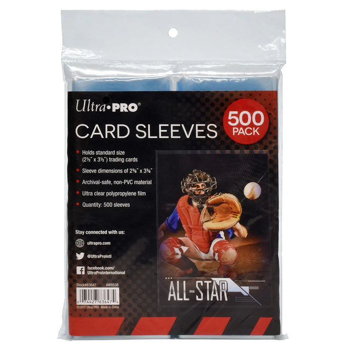 Ultra PRO: Soft Card Sleeves - 2-1/2" X 3-1/2" (500 Penny Sleeves)