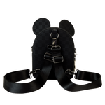 LOUNGEFLY Mickey Mouse Checkered Texture Convertible Mini Backpack & Crossbody Bag