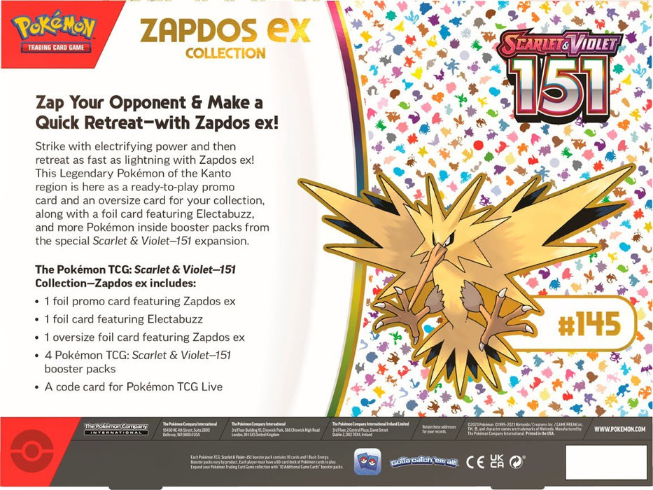 Pokemon 151 - Zapdos ex Collection