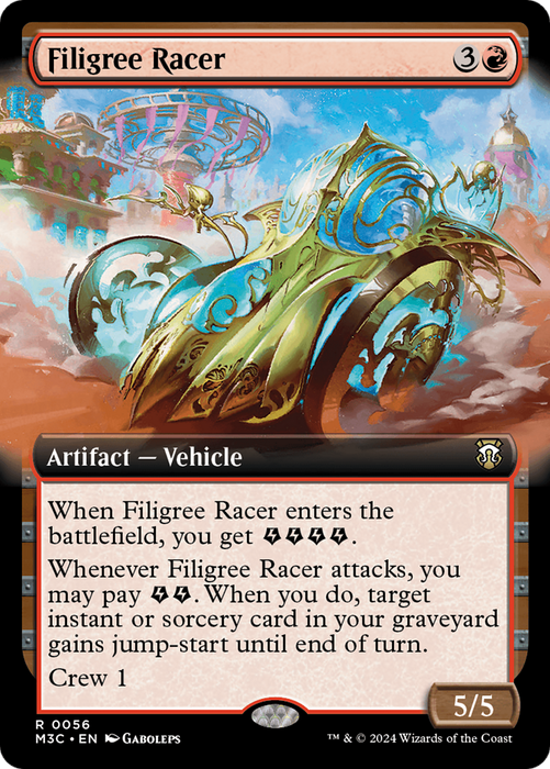 Filigree Racer (Extended Art) [M3C-056] Foil - Modern Horizons 3 Commander