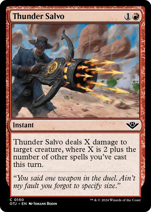 Thunder Salvo [OTJ-150] Foil - Outlaws of Thunder Junction