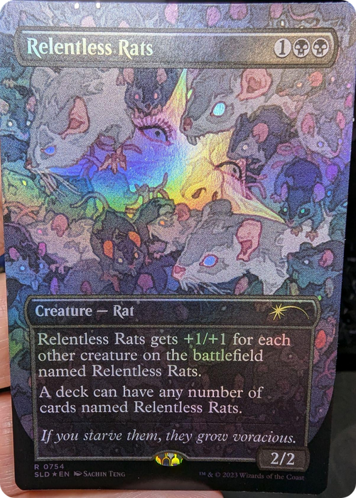 Relentless Rats (Borderless) [SLD-754] Foil - Secret Lair Drop