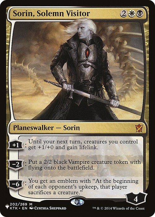 Sorin, Solemn Visitor [PLST-KTK-202] - The List