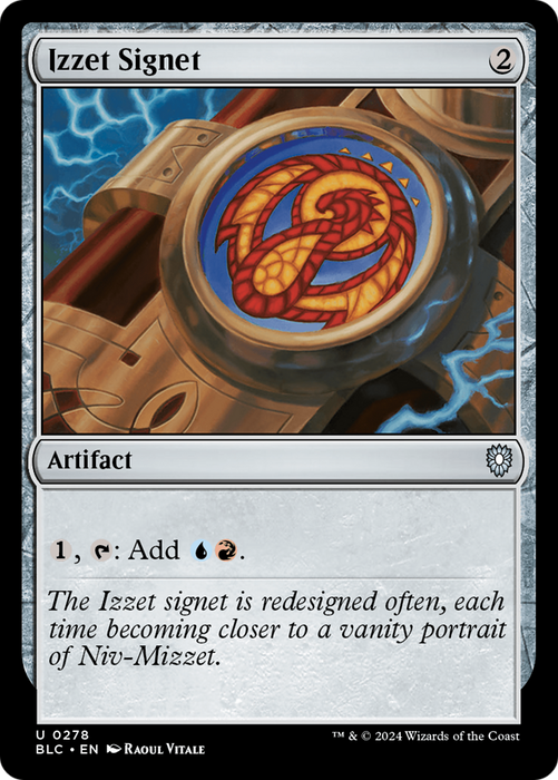 Izzet Signet [BLC-278] - Bloomburrow Commander