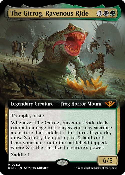 The Gitrog, Ravenous Ride (Extended Art) [OTJ-352] - Outlaws of Thunder Junction