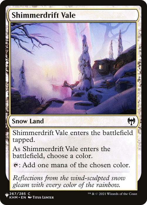 Shimmerdrift Vale (snow) [PLST-KHM-267] - The List