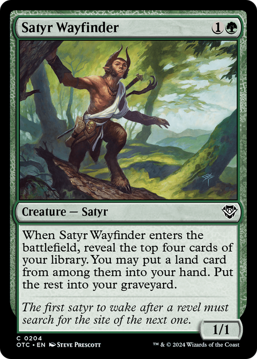 Satyr Wayfinder [OTC-204] - Outlaws of Thunder Junction Commander