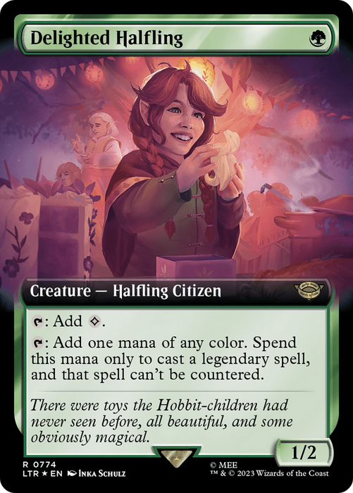 Delighted Halfling (Extended Art) [LTR-774] Foil - The Lord of the Rings: Tales of Middle-earth