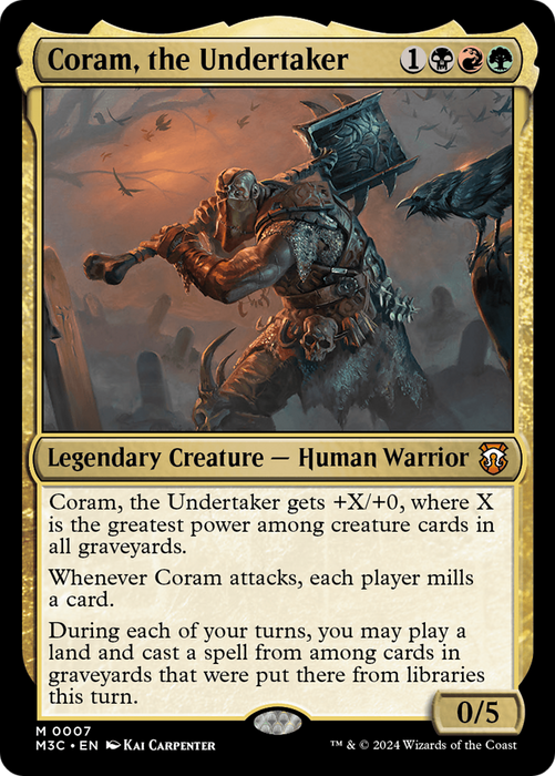 Coram, the Undertaker [M3C-007] Foil - Modern Horizons 3 Commander