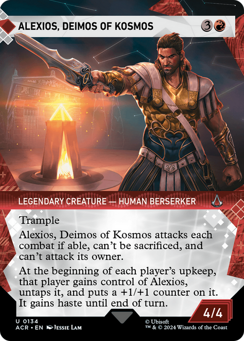 Alexios, Deimos of Kosmos (Showcase) (Borderless) [ACR-134] Foil - Assassin's Creed