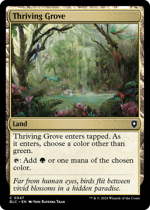 Thriving Grove [BLC-347] - Bloomburrow Commander