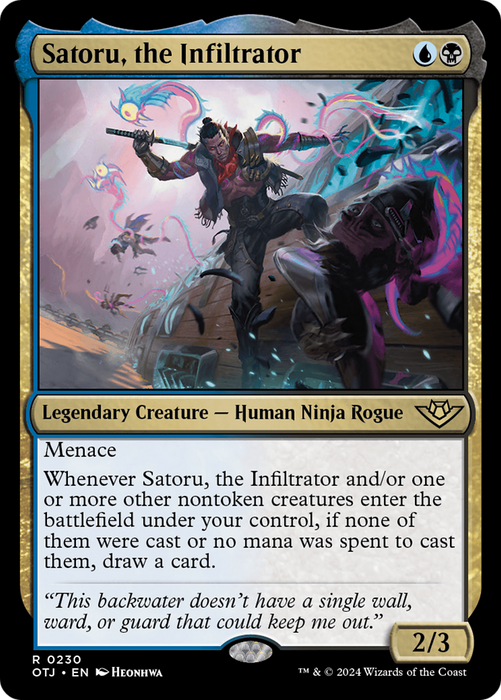 Satoru, the Infiltrator [OTJ-230] - Outlaws of Thunder Junction