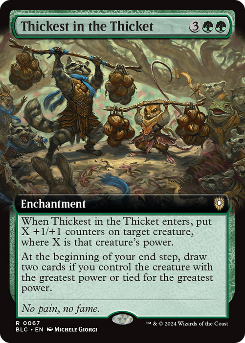 Thickest in the Thicket [BLC-067] Foil - Bloomburrow Commander