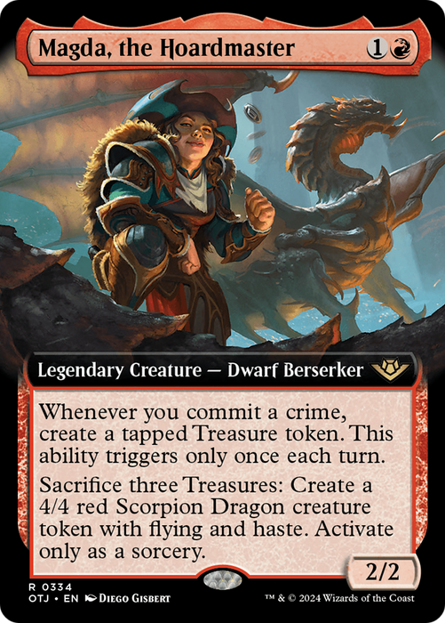 Magda, the Hoardmaster (Extended Art) [OTJ-334] Foil - Outlaws of Thunder Junction