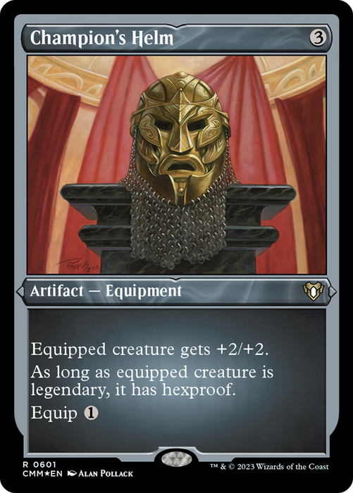 Champion's Helm [CMM-601] Etched Foil - Commander Masters