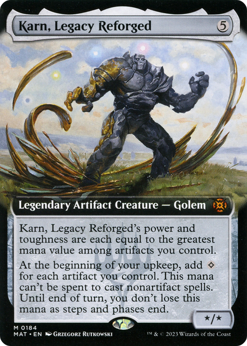 Karn, Legacy Reforged (Extended Art) [MAT-184] - March of the Machine: The Aftermath