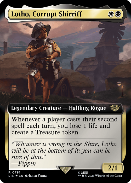 Lotho, Corrupt Shirriff (Extended Art) [LTR-781] Foil - The Lord of the Rings: Tales of Middle-earth