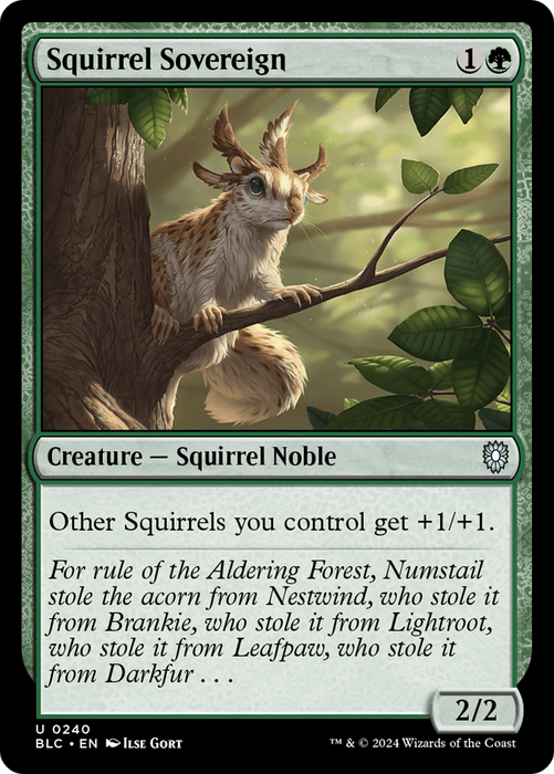 Squirrel Sovereign [BLC-240] - Bloomburrow Commander