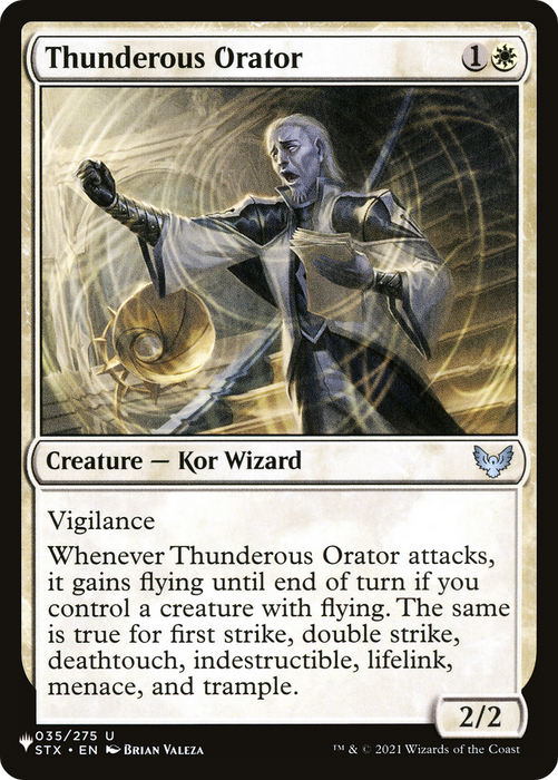 Thunderous Orator [PLST-STX-35] - The List