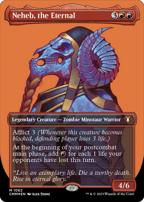 Neheb, the Eternal (Borderless) [CMM-1062] Foil - Commander Masters