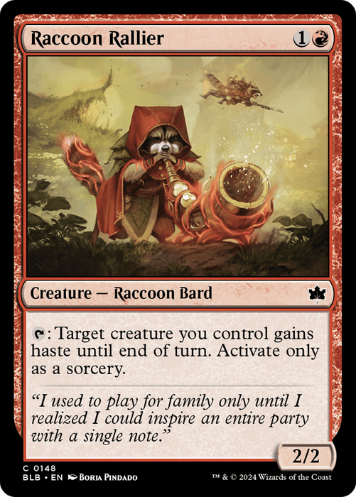 Raccoon Rallier [BLB-148] Foil - Bloomburrow