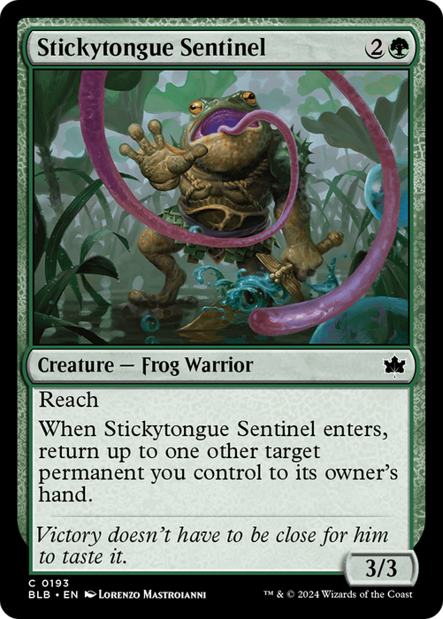 Stickytongue Sentinel [BLB-193] Foil - Bloomburrow