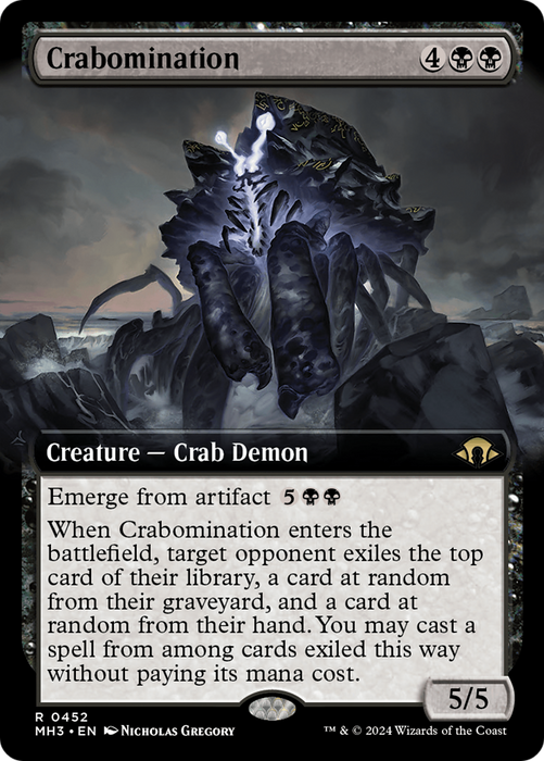 Crabomination (Extended Art) [MH3-452] Foil - Modern Horizons 3