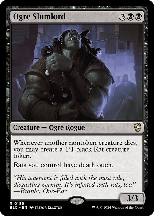 Ogre Slumlord [BLC-186] - Bloomburrow Commander