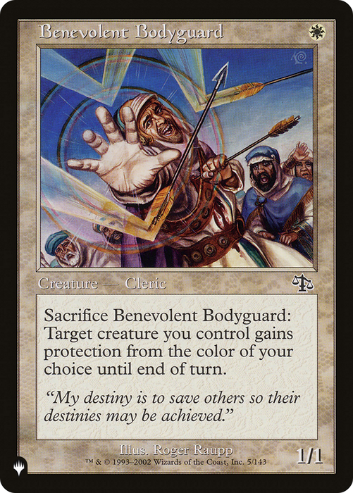 Benevolent Bodyguard [PLST-JUD-5] - The List